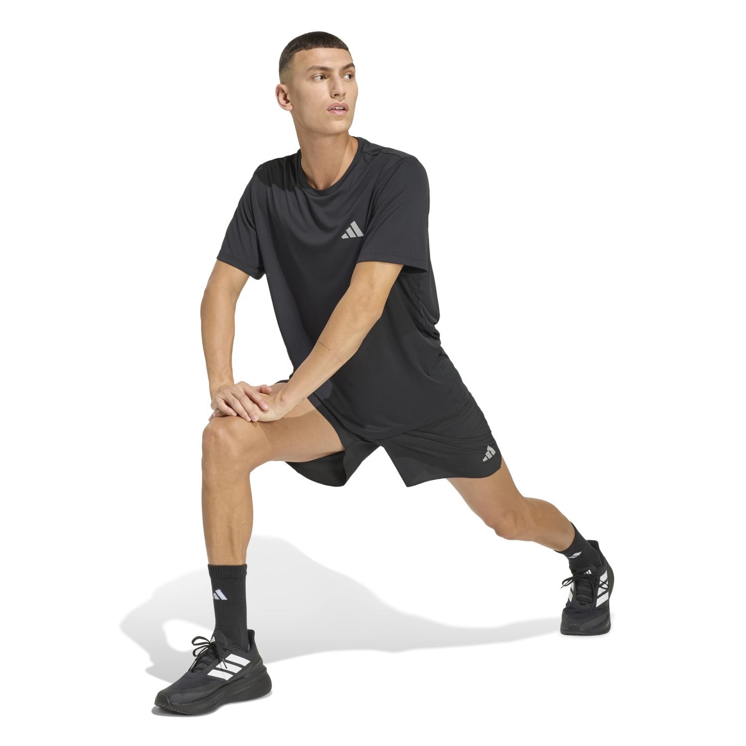 adidas ADI365 Running Essentials 5 Inch Mens Shorts - Black