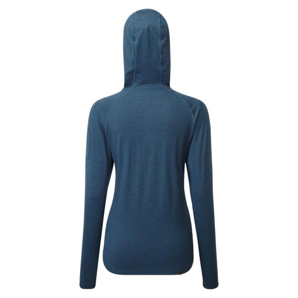 Ronhill Life Workout Womens Training Hoodie - Legion Blue Marl
