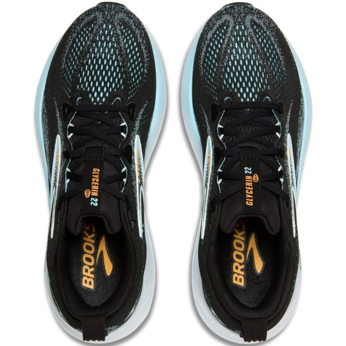 Brooks Glycerin 22 - Mens Running Shoes - Black/Atomizer/Orange