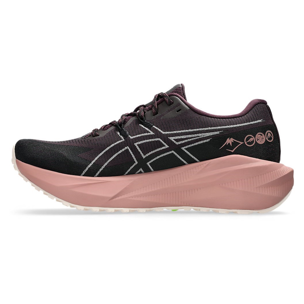 Asics Blazeblast - Womens Trail Running Shoes - Dark Aubergine/Rose Dust - image 2