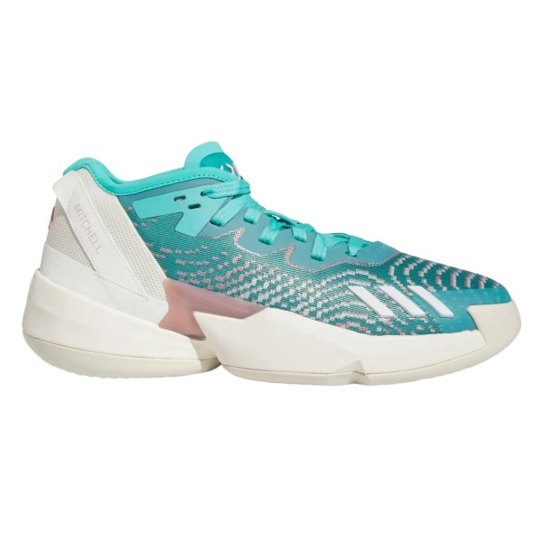 adidas D.O.N. Issue 4 - Unisex Basketball Shoes - Semi Mint Rush/Wonder Mauve/Off White