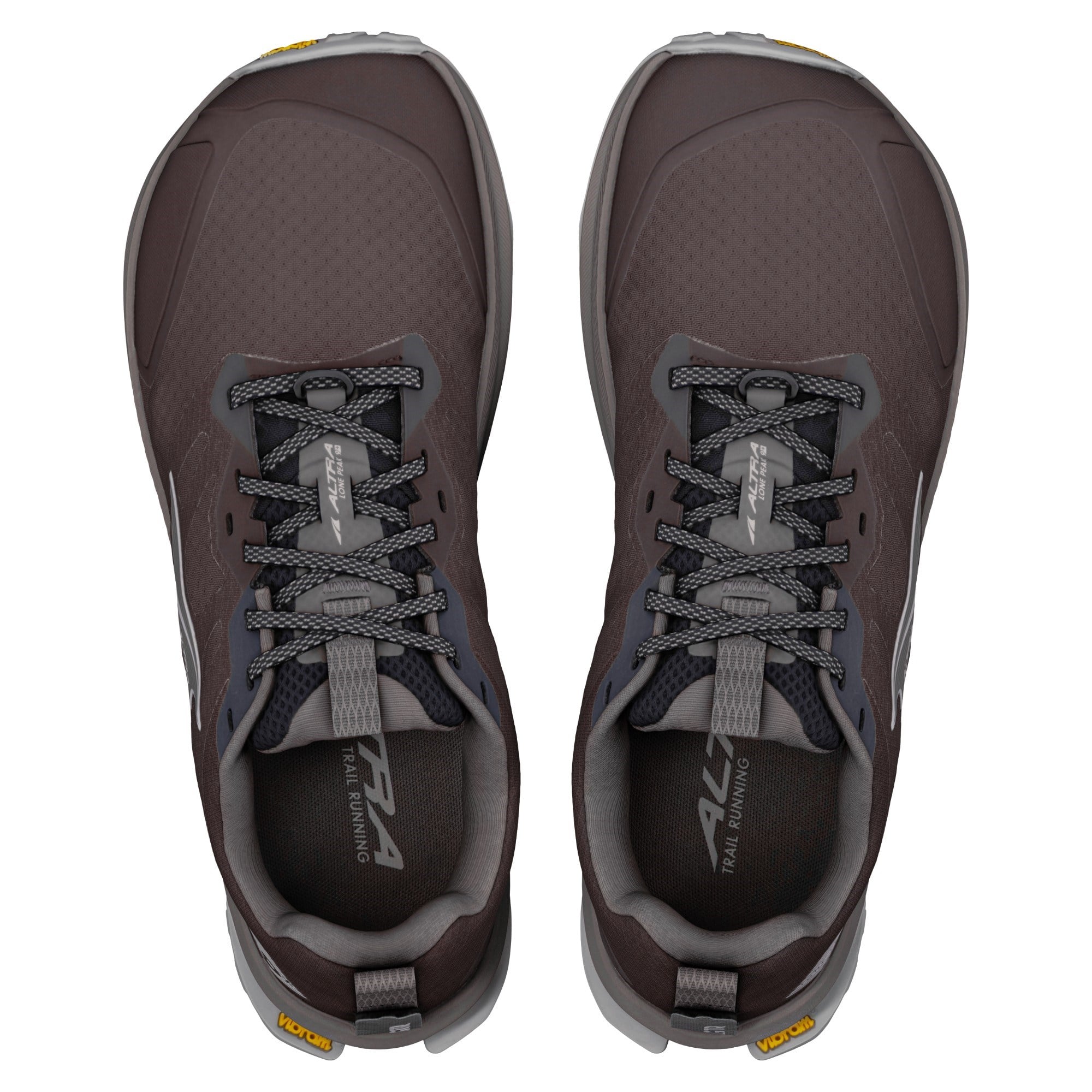 Altra Lone Peak 9+ - Mens Trail Running Shoes - Chocolate Torte Silver/Dark Gull Grey - image 4