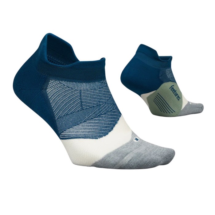 Feetures Elite Light Cushion No Show Tab Running Socks - Midnight Woods