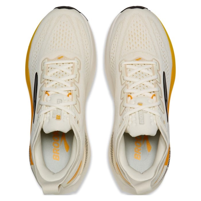 Brooks Glycerin GTS 23 - Mens Running Shoes - Arctic Wolf/Angora Orange - image 4