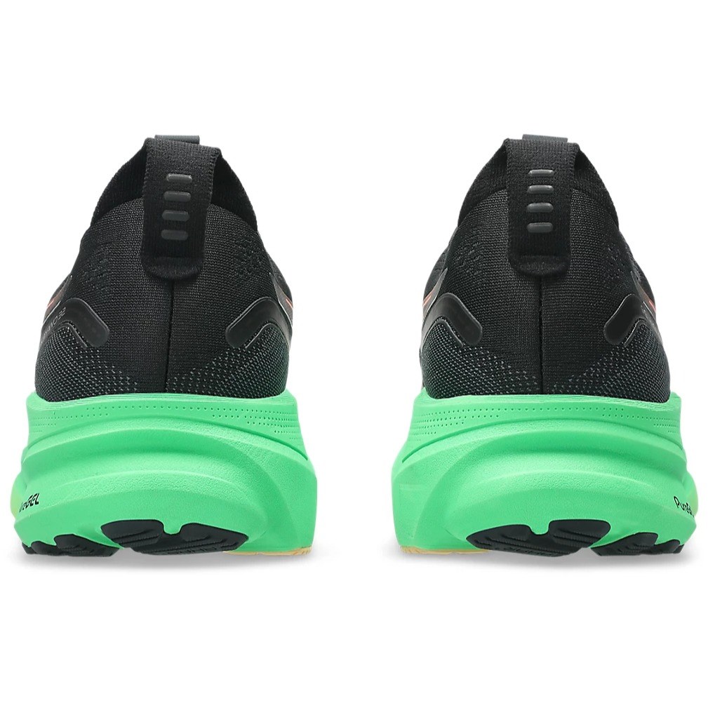 Asics Gel Kayano 32 - Mens Running Shoes - Black/Vital Green