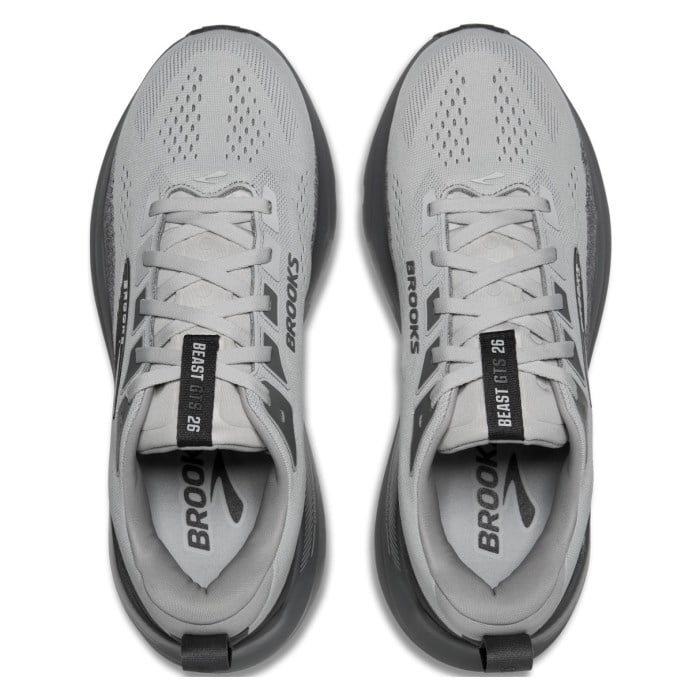 Brooks Beast GTS 26 - Mens Running Shoes - Gray/Gray/Blackened Pearl - image 3