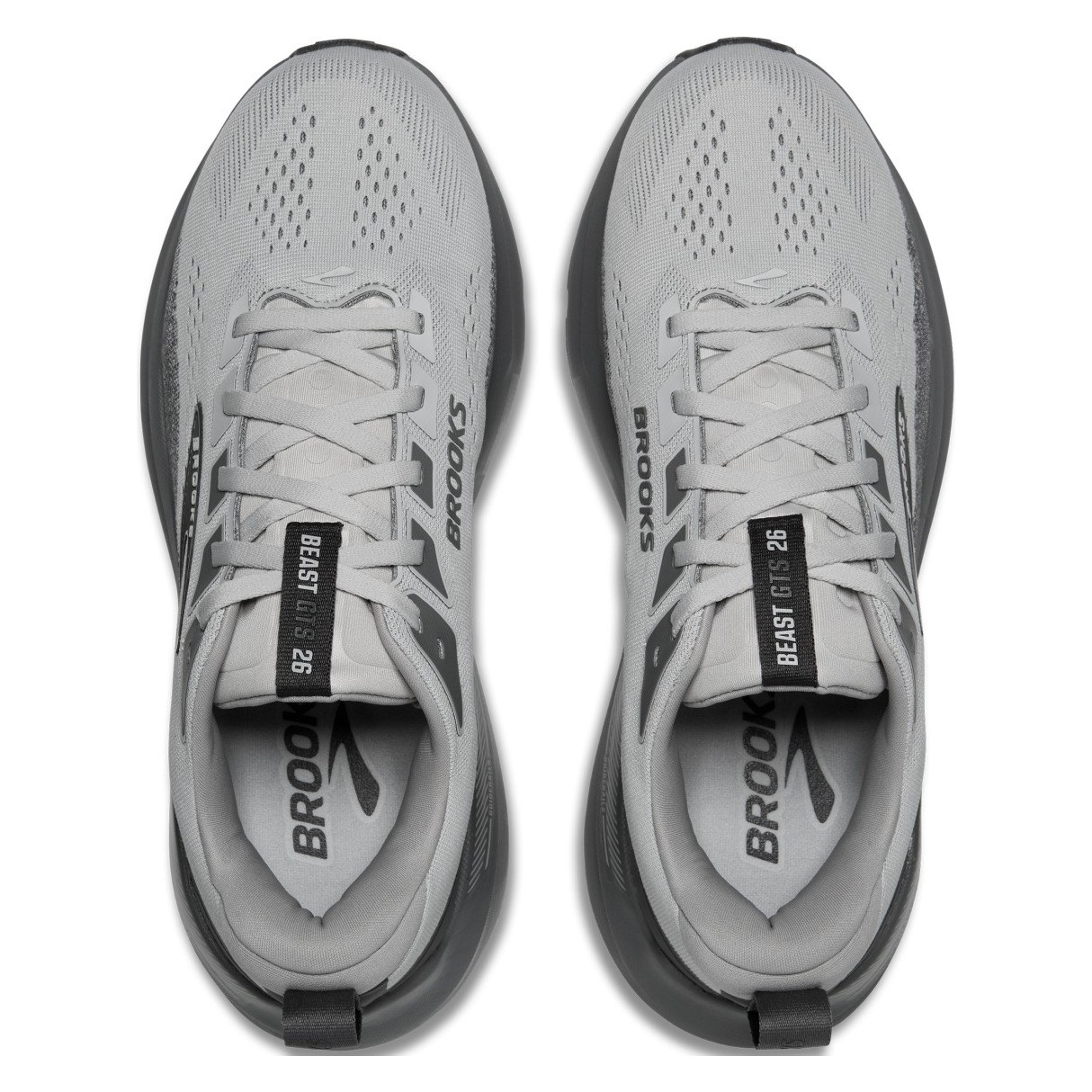 Brooks Beast GTS 26 - Mens Running Shoes - Gray/Gray/Blackened Pearl - image 3