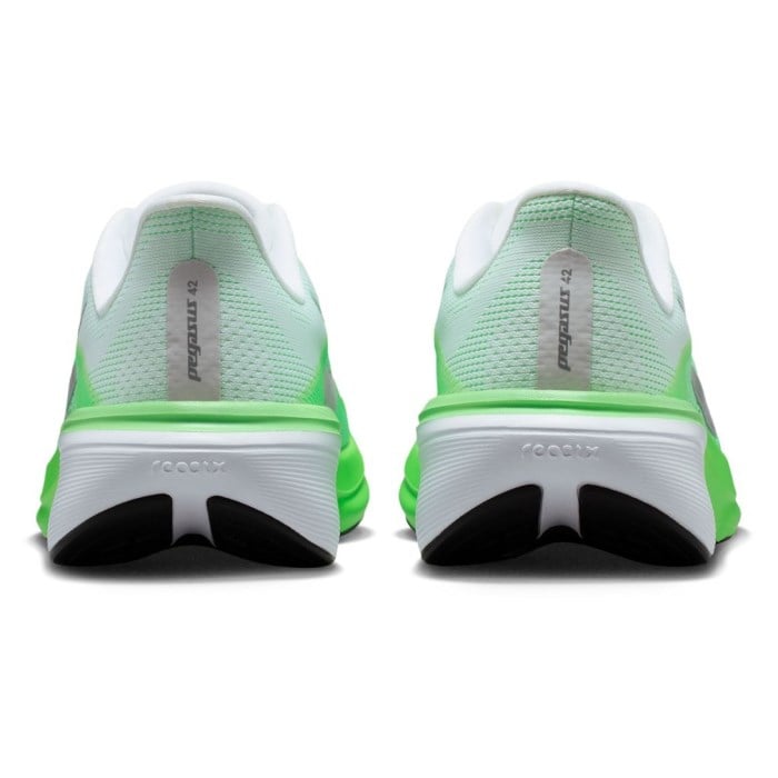 Nike Pegasus 42 - Womens Running Shoes - White/Metallic Silver/Green Strike - image 5