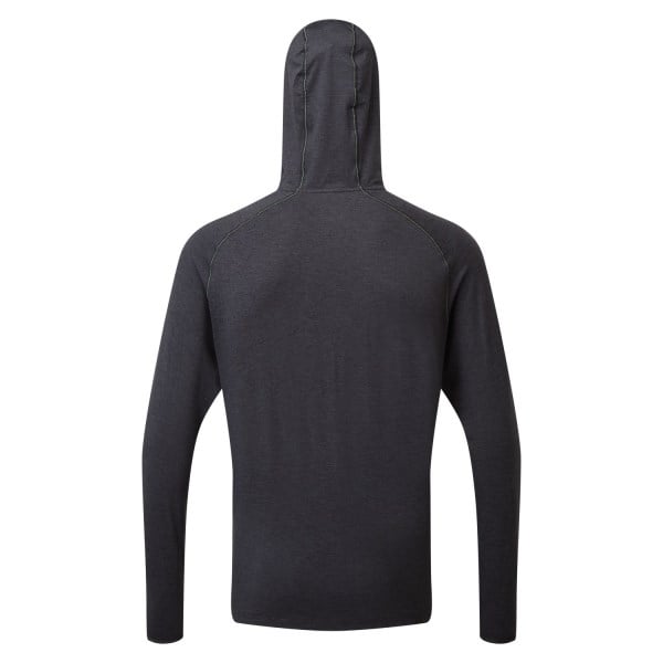 Ronhill Life Workout Mens Training Hoodie - Charcoal Marl/Yellow