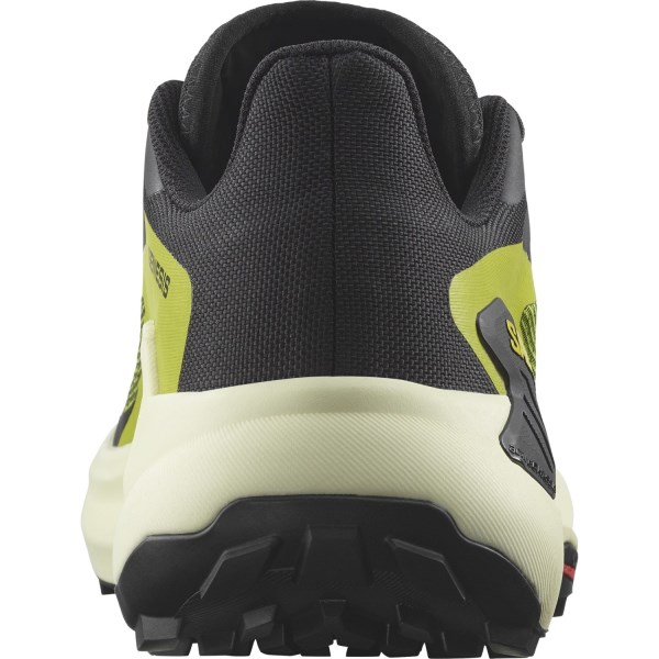 Salomon Genesis - Mens Trail Running Shoes - Black/Sulphur Spring/Transparent Yellow