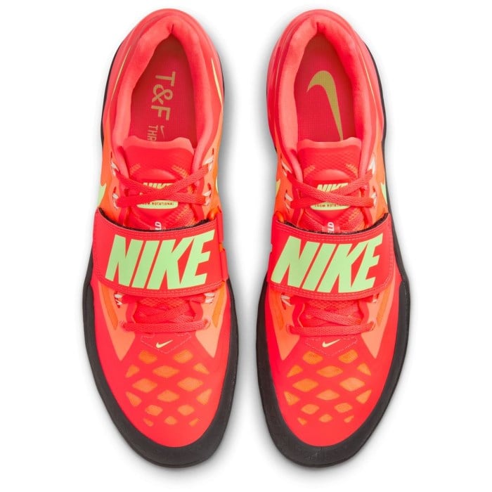 Nike Zoom Rotational 6 - Unisex Throwing Shoes - Bright Crimson/Washed Coral/Lime Blast