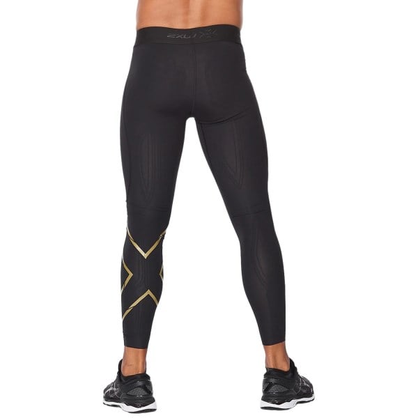 2XU Force Mens Compression Tights - Black/Gold