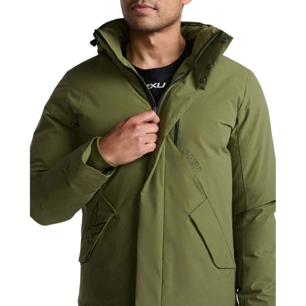2XU Commute Mens Insulation Jacket - Winter Moss/Black