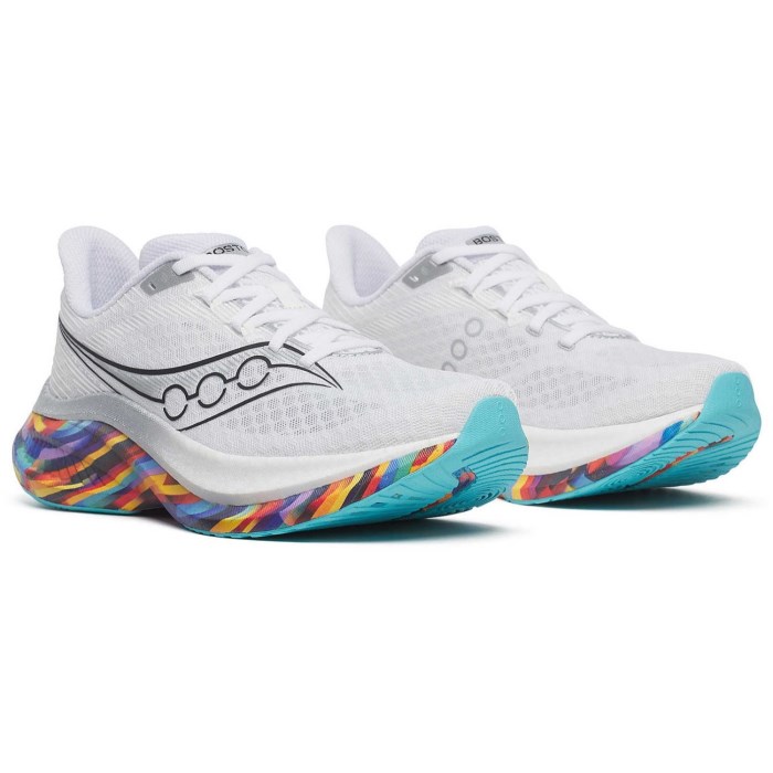 Saucony Endorphin Speed 5 Boston - Womens Running Shoes - White/Multi
