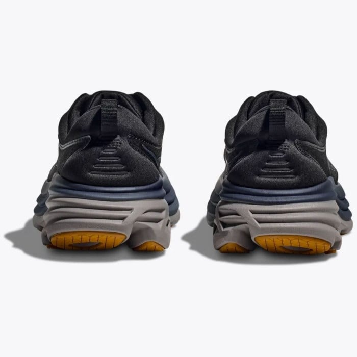 Hoka Bondi 8 - Mens Running Shoes - Black/Iron Ore