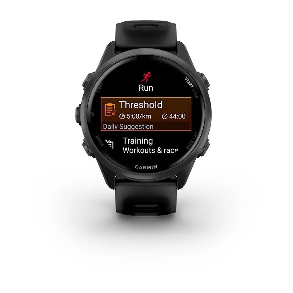Garmin Forerunner 570 42mm - Advanced GPS Running Smartwatch - Slate Grey/Translucent Black/Black