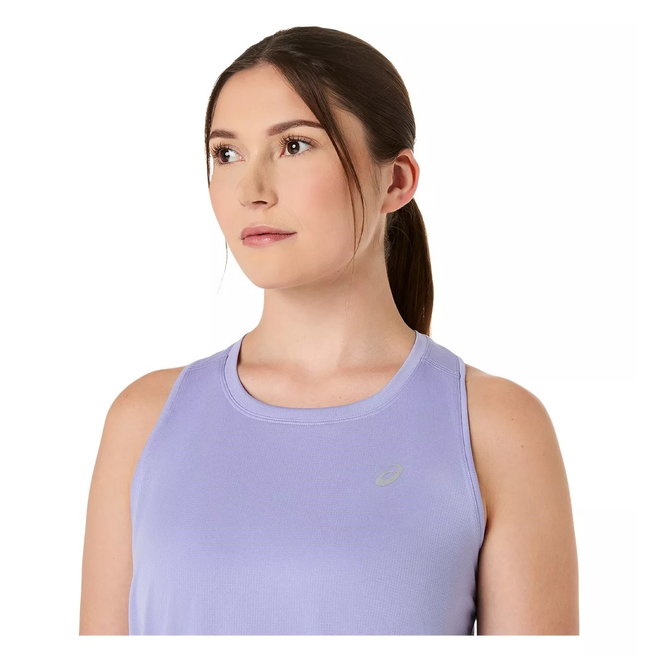 Asics Silver Womens Running Tank Top - Bluebell