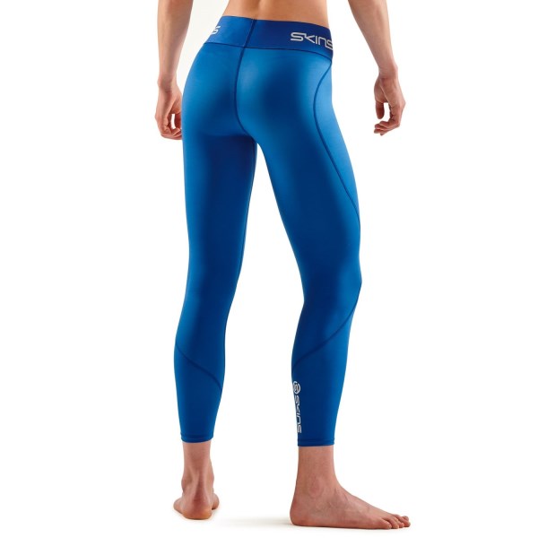 Skins Series-1 Womens 7/8 Compression Tights - Bright Blue