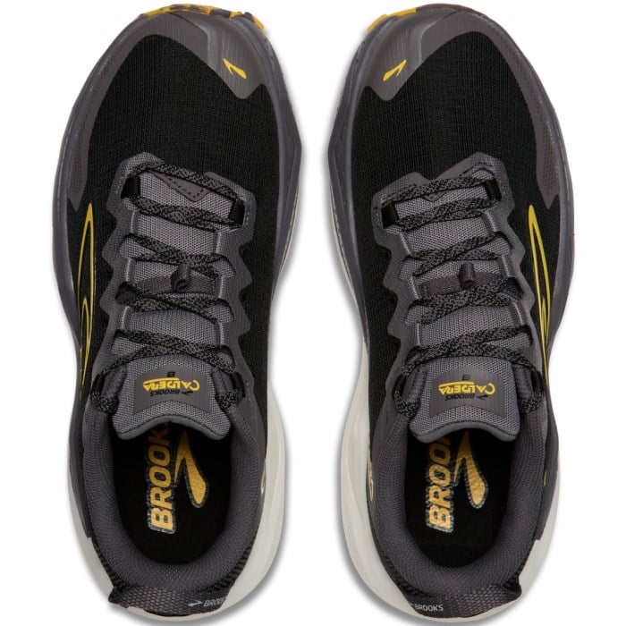 Brooks Caldera 8 - Mens Trail Running Shoes - Black/Rabbit/Zest