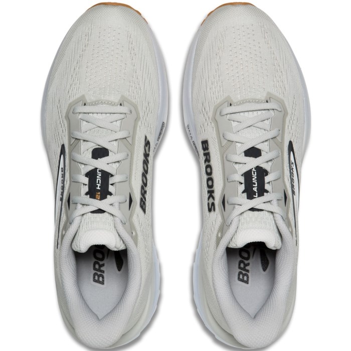 Brooks Launch 12 - Mens Running Shoes - Oyster/White/Phantom