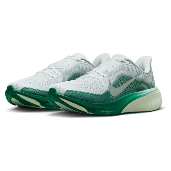 Nike Pegasus 42 - Womens Running Shoes - White/Metallic Silver/Malachite