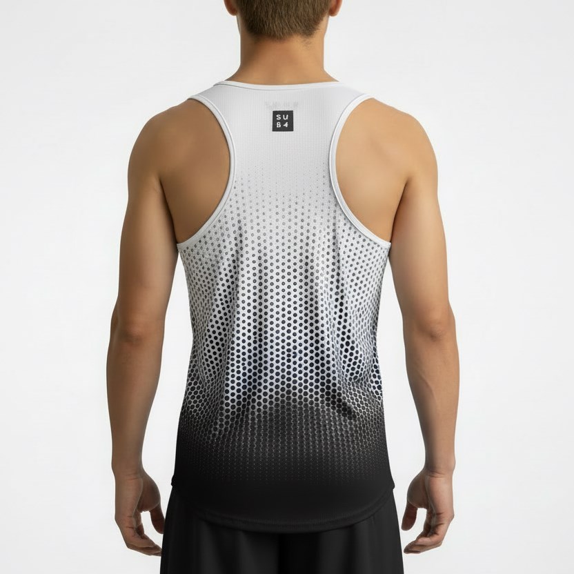 SUB4 DryLyte Racerback Singlet - Dot Black