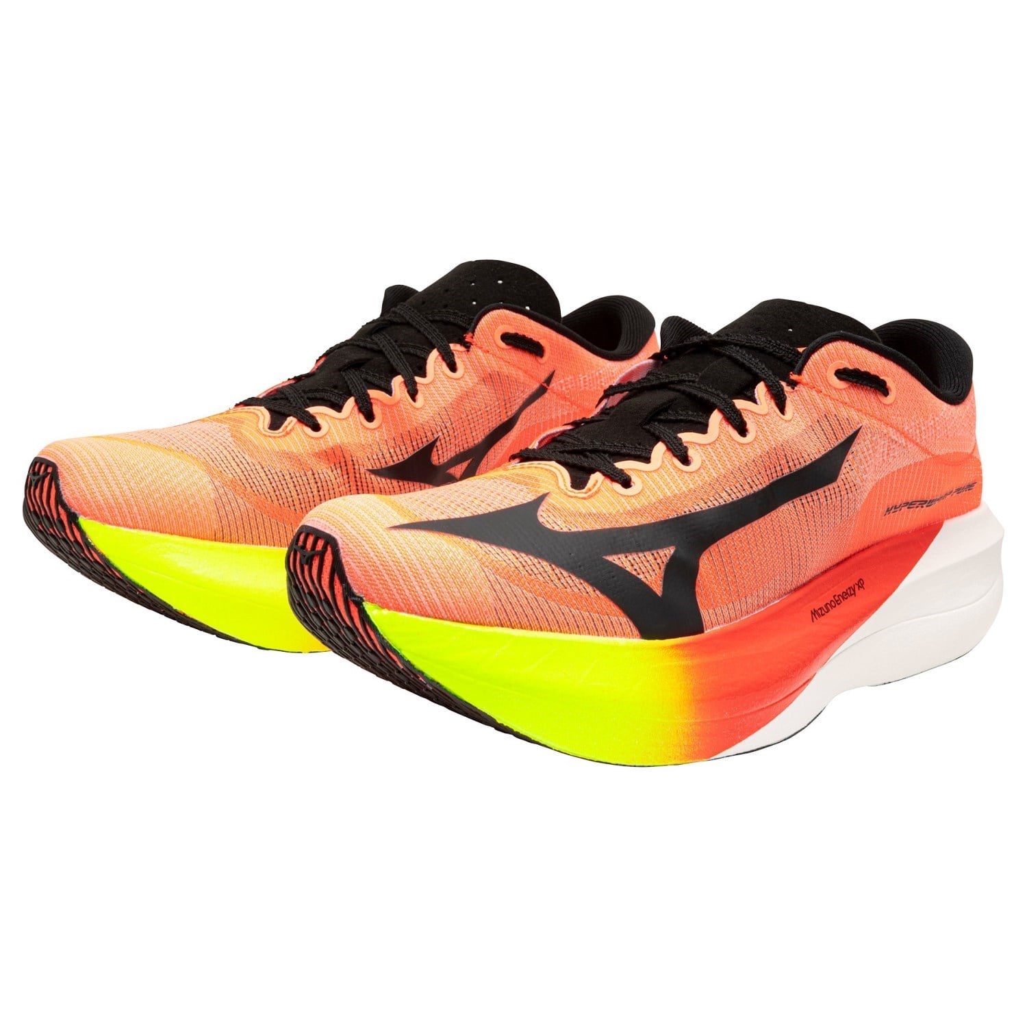 Mizuno Hyperwarp Pure - Unisex Racing Shoes - Lava Orange/Black/Lightning Yellow - image 7