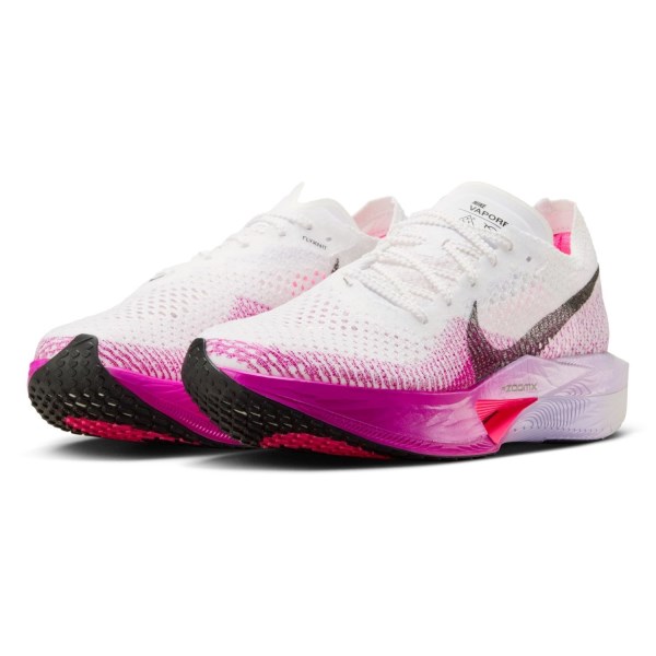 Nike ZoomX Vaporfly Next% 3 - Womens Road Racing Shoes - White/Black/Vivid Purple/Purple Agate