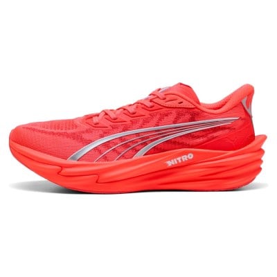 Puma Deviate Nitro 4 - Mens Running Shoes - Ultra Red/Puma Silver