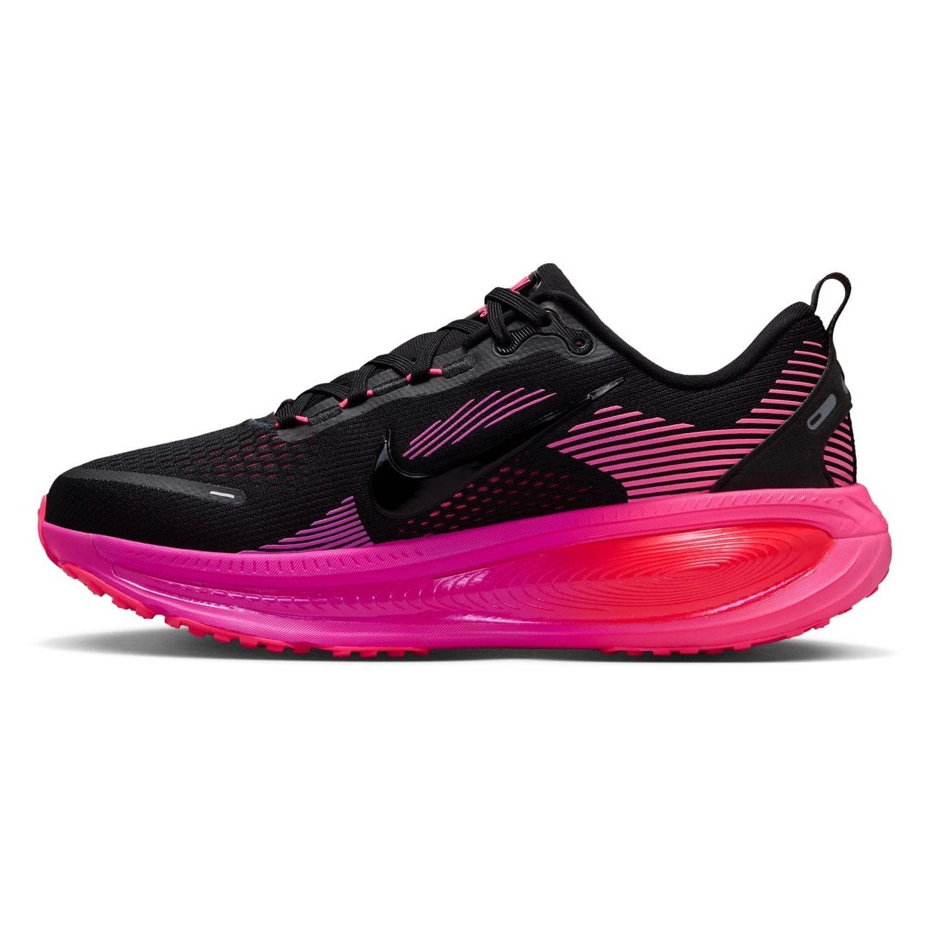 Nike Vomero 18 - Womens Running Shoes - Black/Hyper Pink/Laser Crimson - image 3