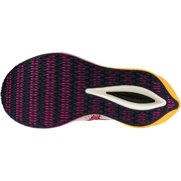 Mizuno Wave Rebellion Pro Low Hanabi - Unisex Racing Shoes - White/Pink Tetra/Tang Orange