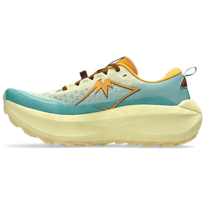 Asics Trabuco Max 4 - Mens Trail Running Shoes - Wheat Yellow/Dark Red