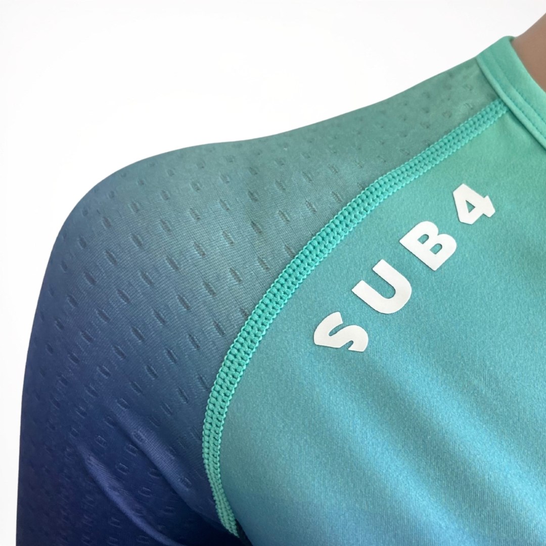 SUB4 Womens Triathlon Sleeved Speedsuit - Teal