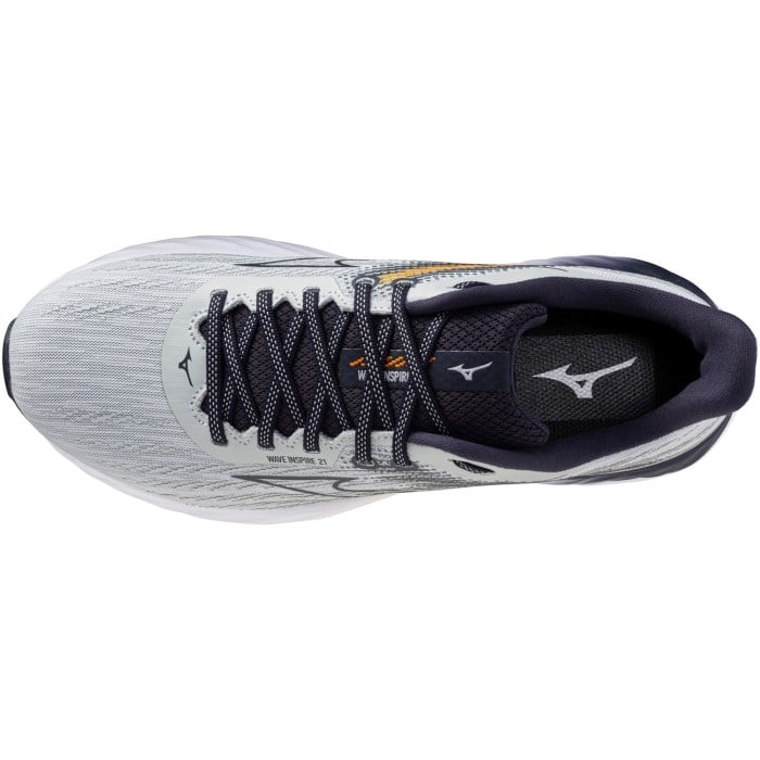 Mizuno Wave Inspire 21 - Mens Running Shoes - Pearl Blue/Baritone Blue/Tangelo