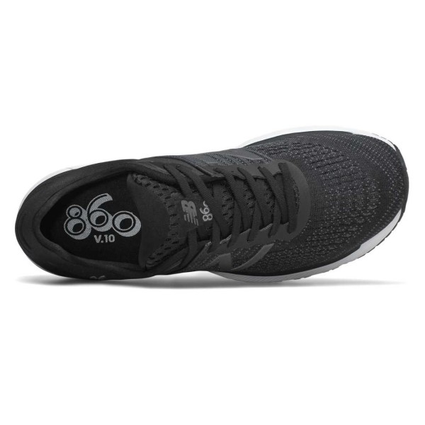 New Balance 860v10 - Mens Running Shoes - Black/Dark Grey