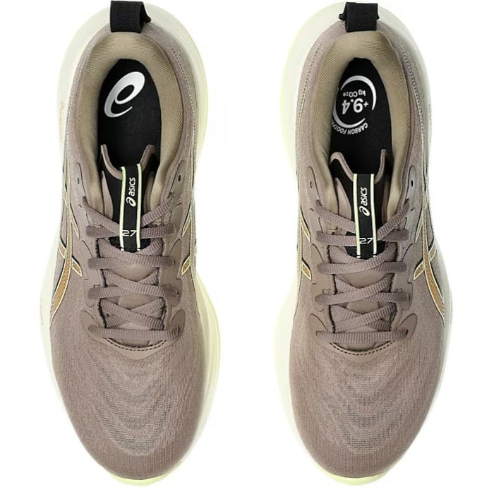 Asics Gel Cumulus 27 - Mens Running Shoes - Taupe/Grey/Black