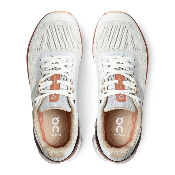 On Cloudace - Womens Running Shoes - Glacier/Terracotta