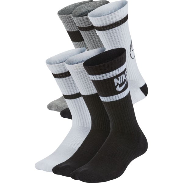 Nike Everyday Cushioned Crew - Kids Training Socks - 6 Pack - Multi-Colour
