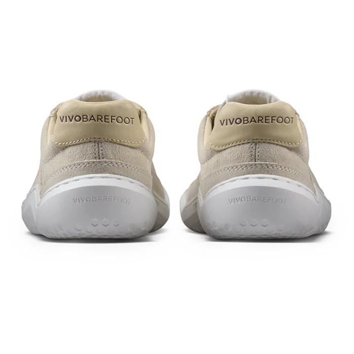 Vivobarefoot Gobi Sneaker II Premium Leather - Mens Walking Shoes - Sand/Fig