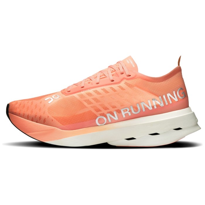 On Cloudboom Strike - Mens Road Racing Shoes - Sunstone/White