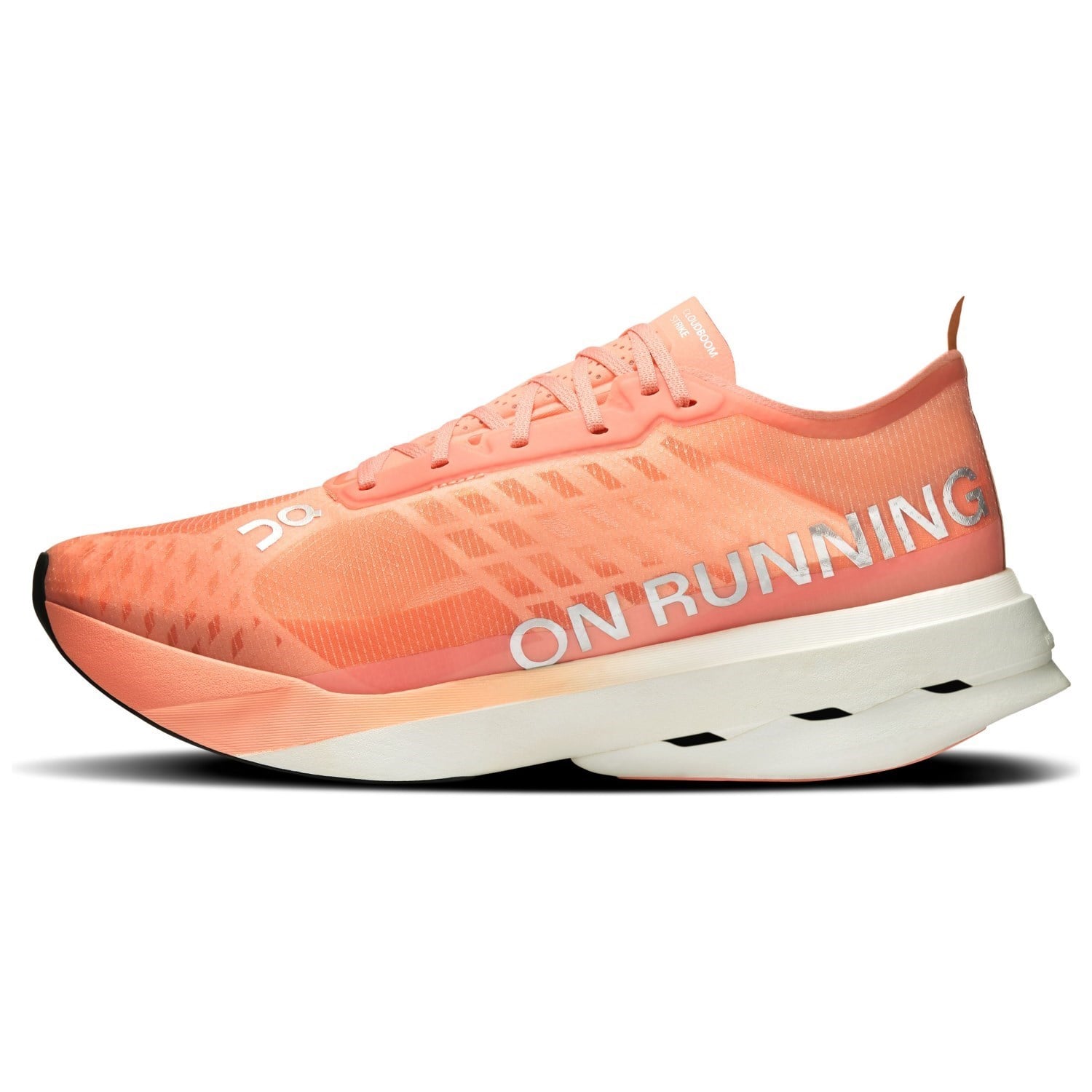 On Cloudboom Strike - Mens Road Racing Shoes - Sunstone/White