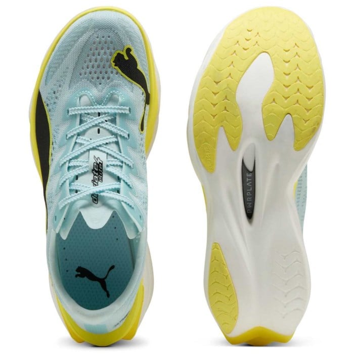 Puma Deviate Nitro Elite 4 - Womens Running Shoes - Fresh Water/Lemon Crush/Puma Black