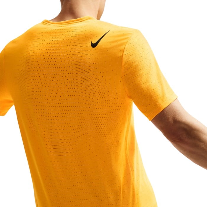Nike Dri-Fit AeroSwift Running T-Shirt - Mens - Laser Orange/Black
