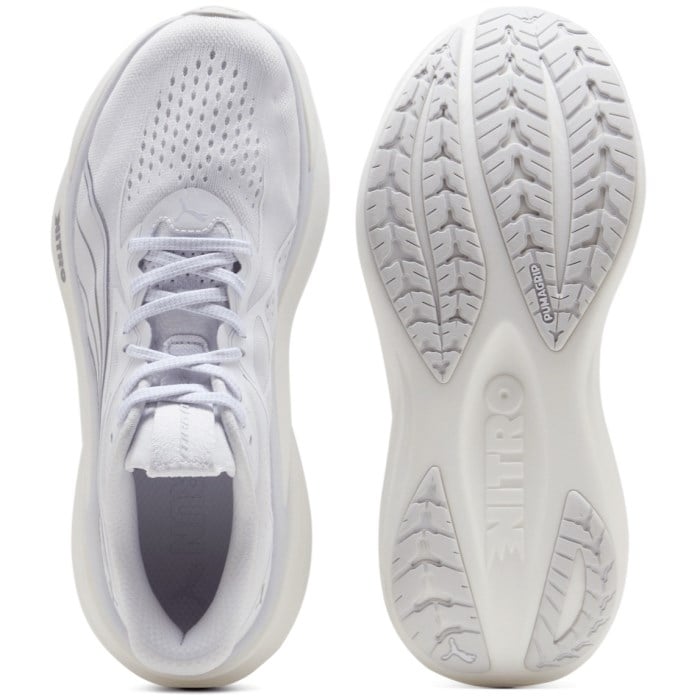 Puma MagMax Nitro 2 - Mens Running Shoes - Puma White/Silver Mist
