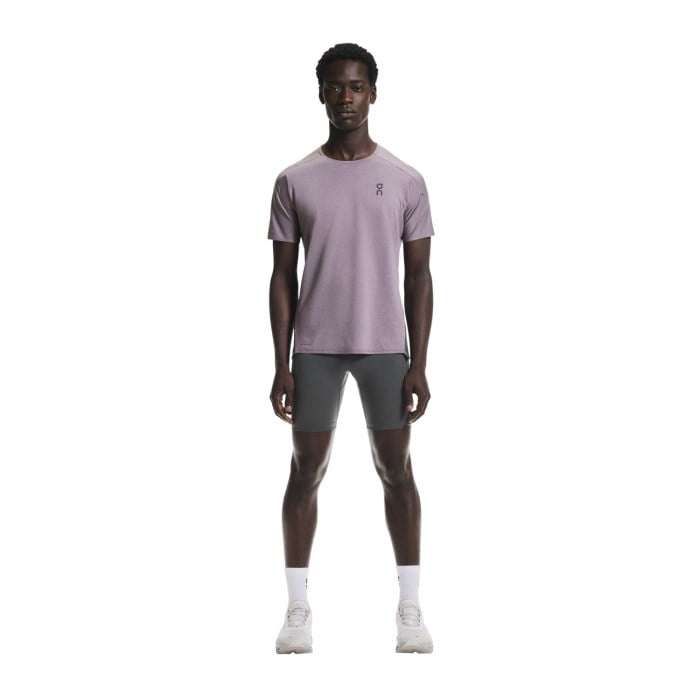 On Running Performance-T Mens Running T-Shirt - Dewberry/Eclipse