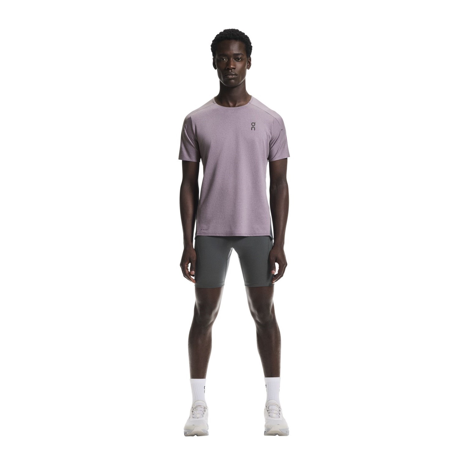 On Running Performance-T Mens Running T-Shirt - Dewberry/Eclipse