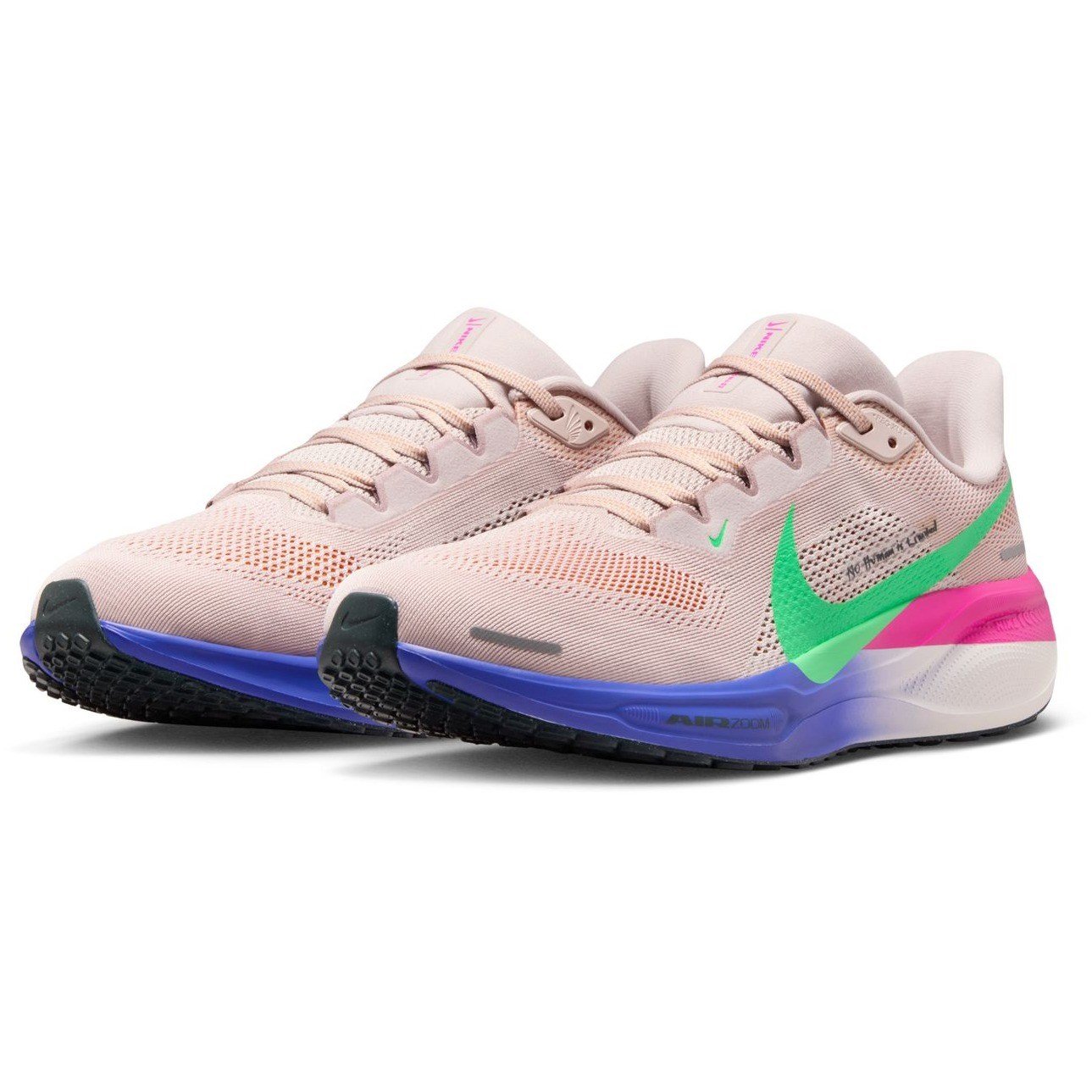 Nike Pegasus 41 EK - Mens Running Shoes - Silt Red/Green Shock/Persian Violet