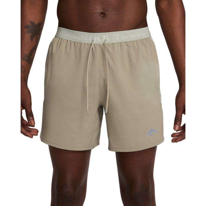 Nike Trail 6 Inch Brief-Lined Mens Running Shorts - Fir/Obsidian/Summit White