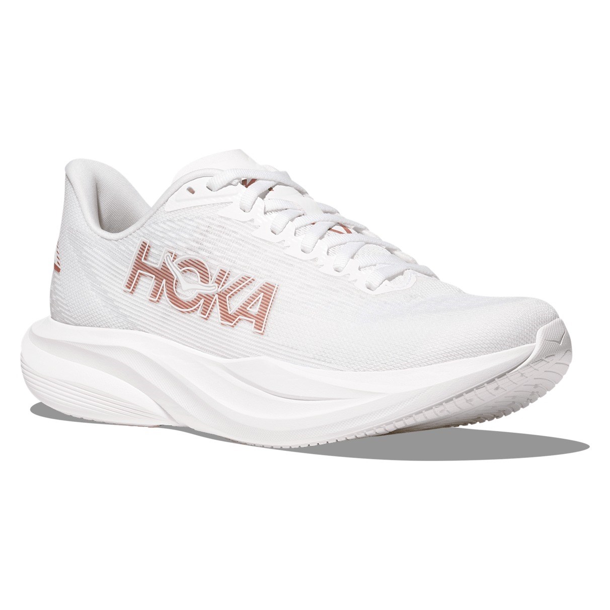 Hoka Mach 7 - Womens Running Shoes - Frost/Rose Gold
