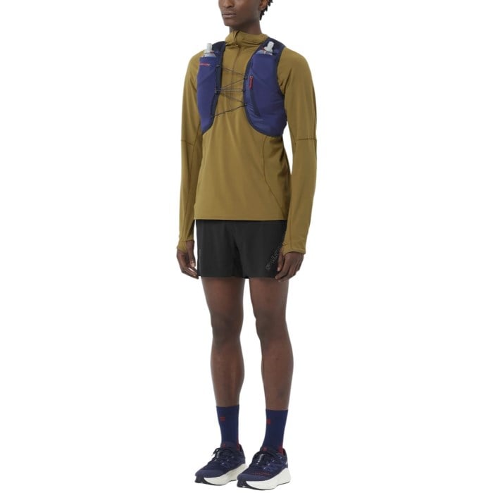Salomon Sense Aero Hybrid Mens Half Zip Top - Brilliant Olive